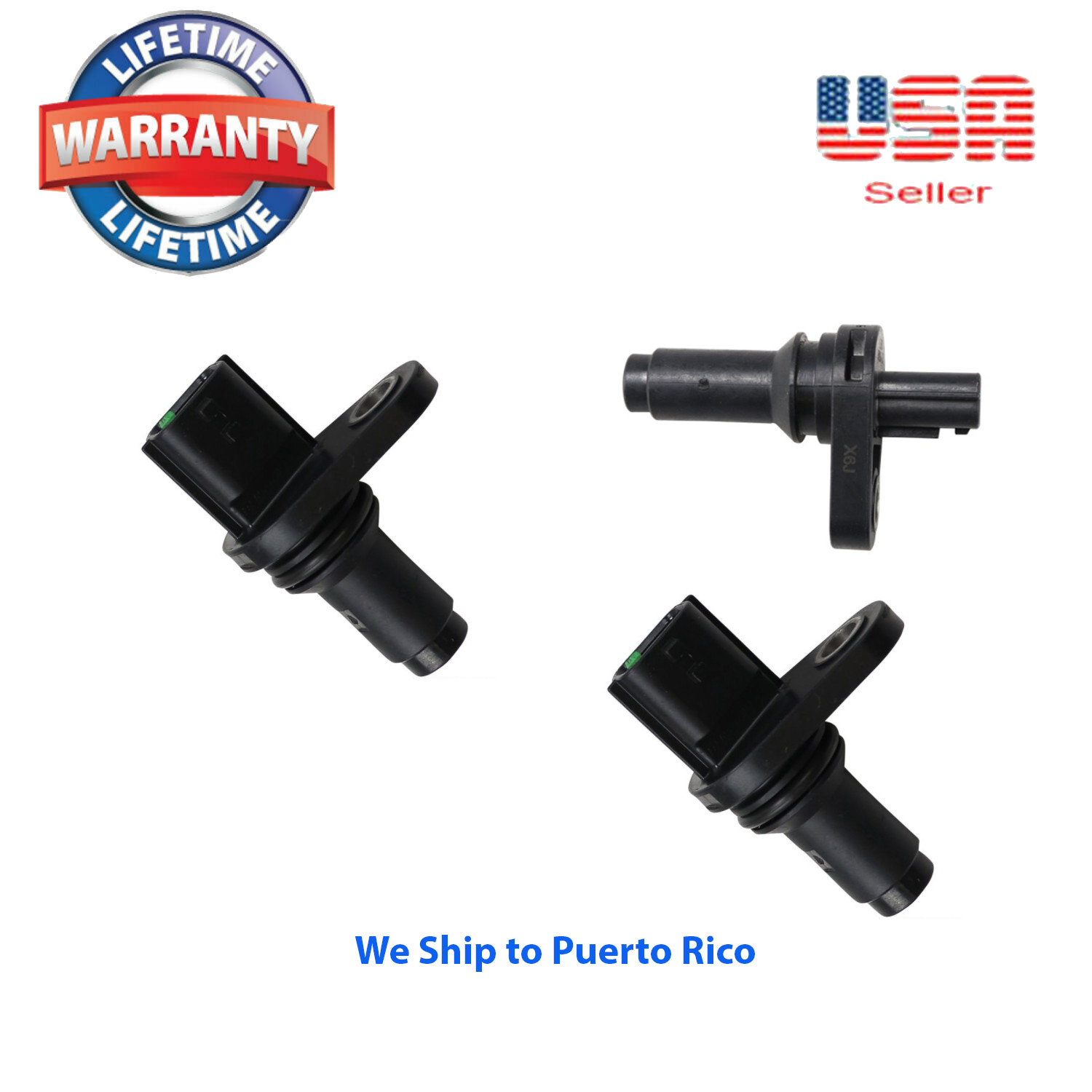 (SET OF 3) 2 Camshaft Position Sensor (CMP) & crankshaft Fit: Nissan & Infiniti