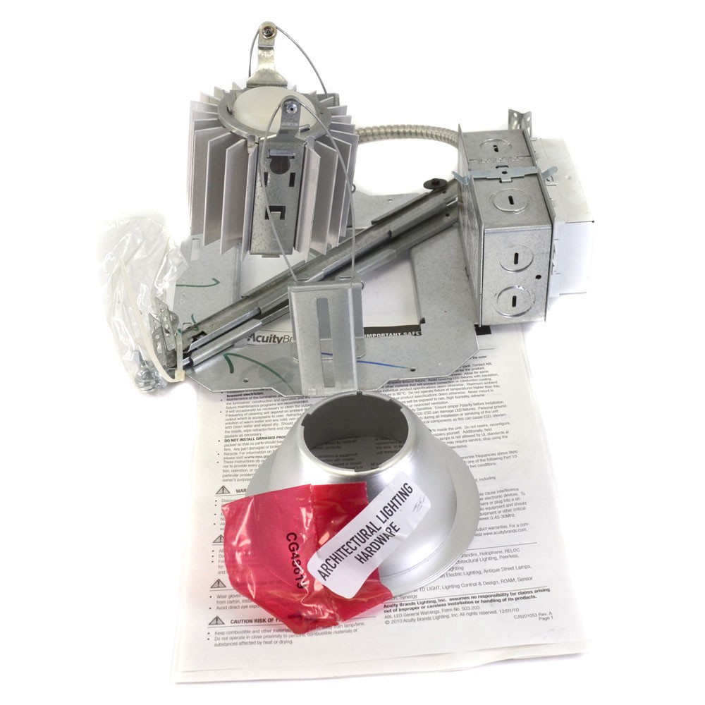 NEW Lithonia Lighting LDN4SQ 35/20 MVOLT GZ10 HSG U 4" Downlight LED & Housing