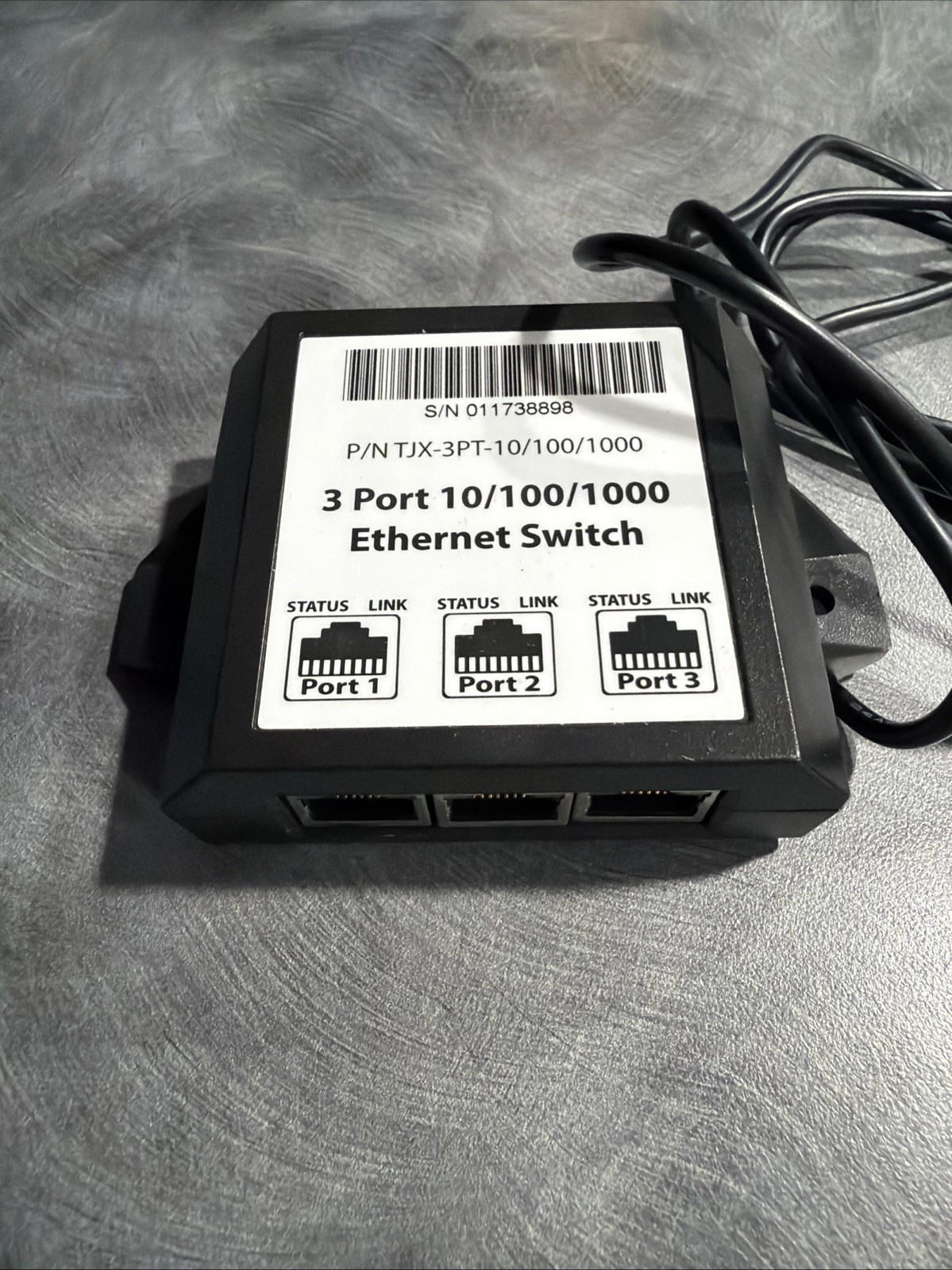 TD Synnex TJX-COI/TJX-3PT-10/100/1000-PRO Network Splitter Datamax 3-Port