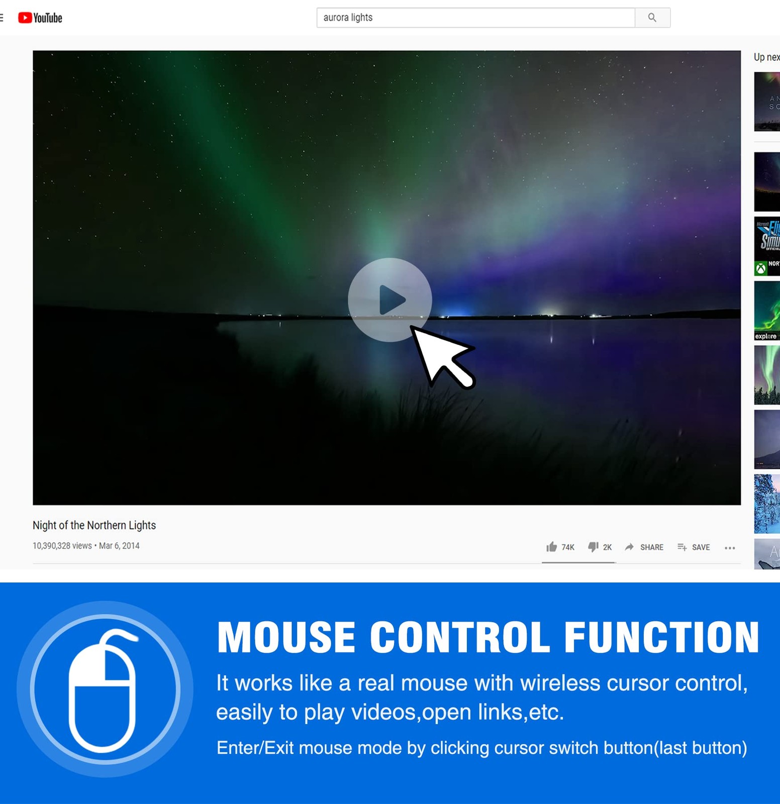Wireless Presentation Remote Clicker Rechargeable Air Mouse PPT Pointer