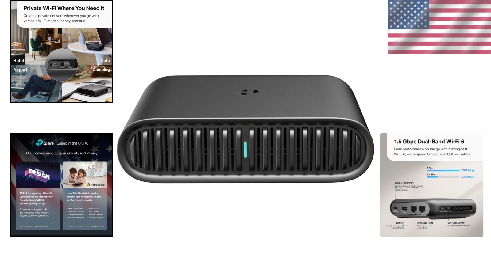 Wi-Fi 6 AX1500 Travel Router with Tether App – Ultimate Connectivity Solution