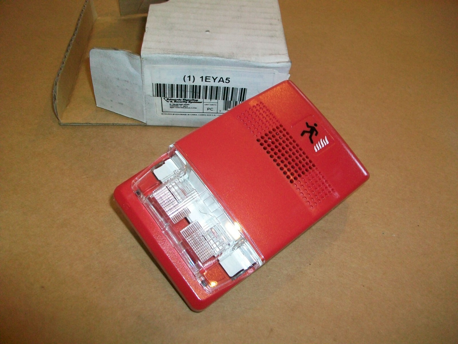 Edwards Signaling 1EYA5 Horn Strobe  Red  NEW IN BOX