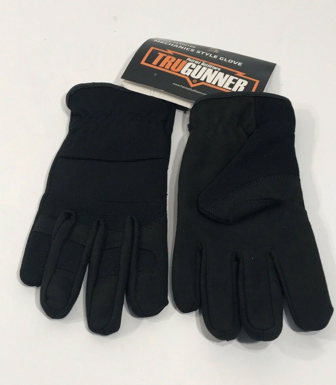 NEW TRU GUNNER PLMG100 MECHANICS STYLE GLOVE BLACK EXTRA SMALL