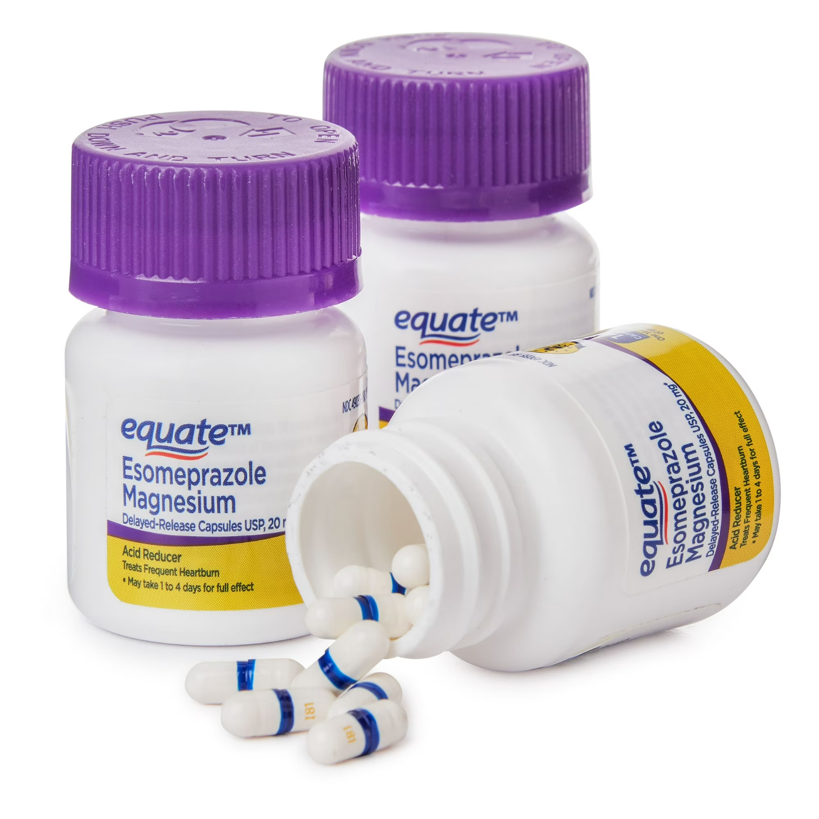 Equate Esomeprazole Magnesium 20 mg Acid Reducer Delayed-Release Capsules, 42 Ct