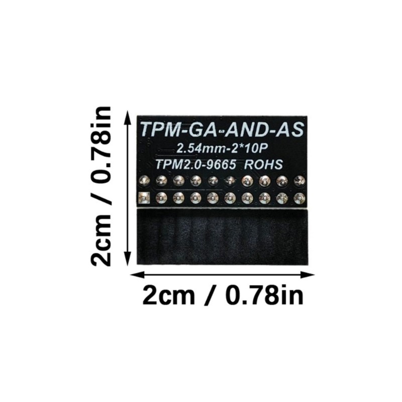 TPM1.2 LPC 20Pin Module Component Motherboard Replacement TPM1.2 Encryption