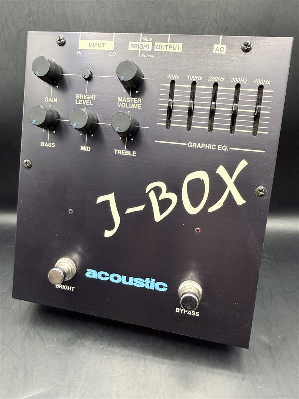 Acoustic J-Box Bass Preamp EQ Vintage Used 1970s Classic Tone Control