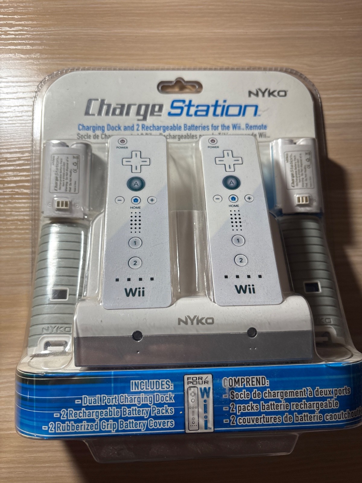 Nintendo Wii Nyko Charge Station Charging Dock w Batteries 87000 Sealed
