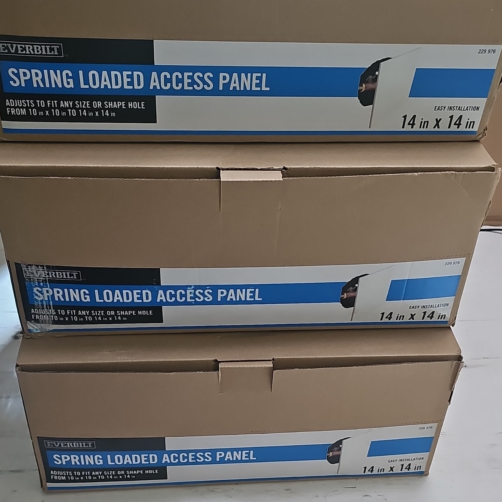 14x14" Adjustable Spring Loaded Plastic Access Panel