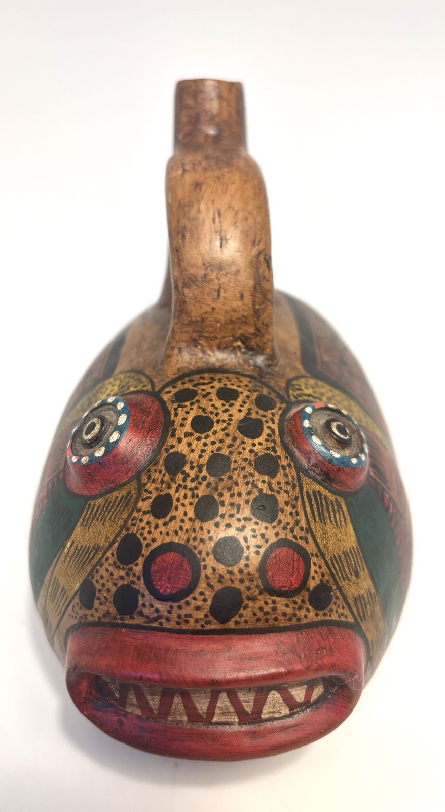 Nazca Pottery [REPLICA Peru] - Painted Fish Replica of Ancient Peruvian Vessel