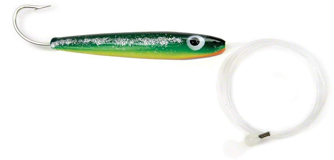 Sea Striker West Coast Rigged Cedar Plug, 6" Zucchuni 10/0 Hook 150LB Leader|B4