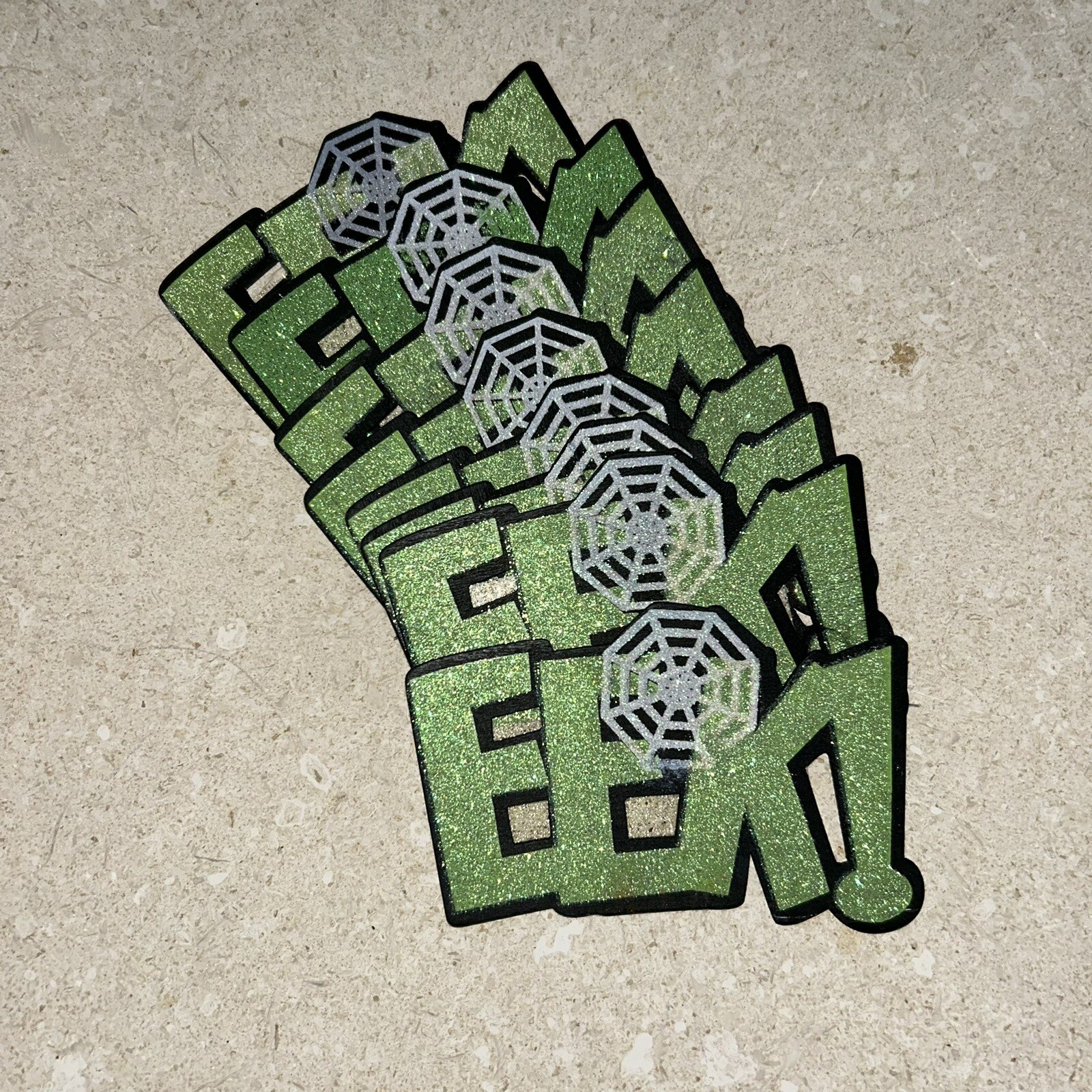 New Halloween Wooden EEK Monster Words For Arts & craft Project