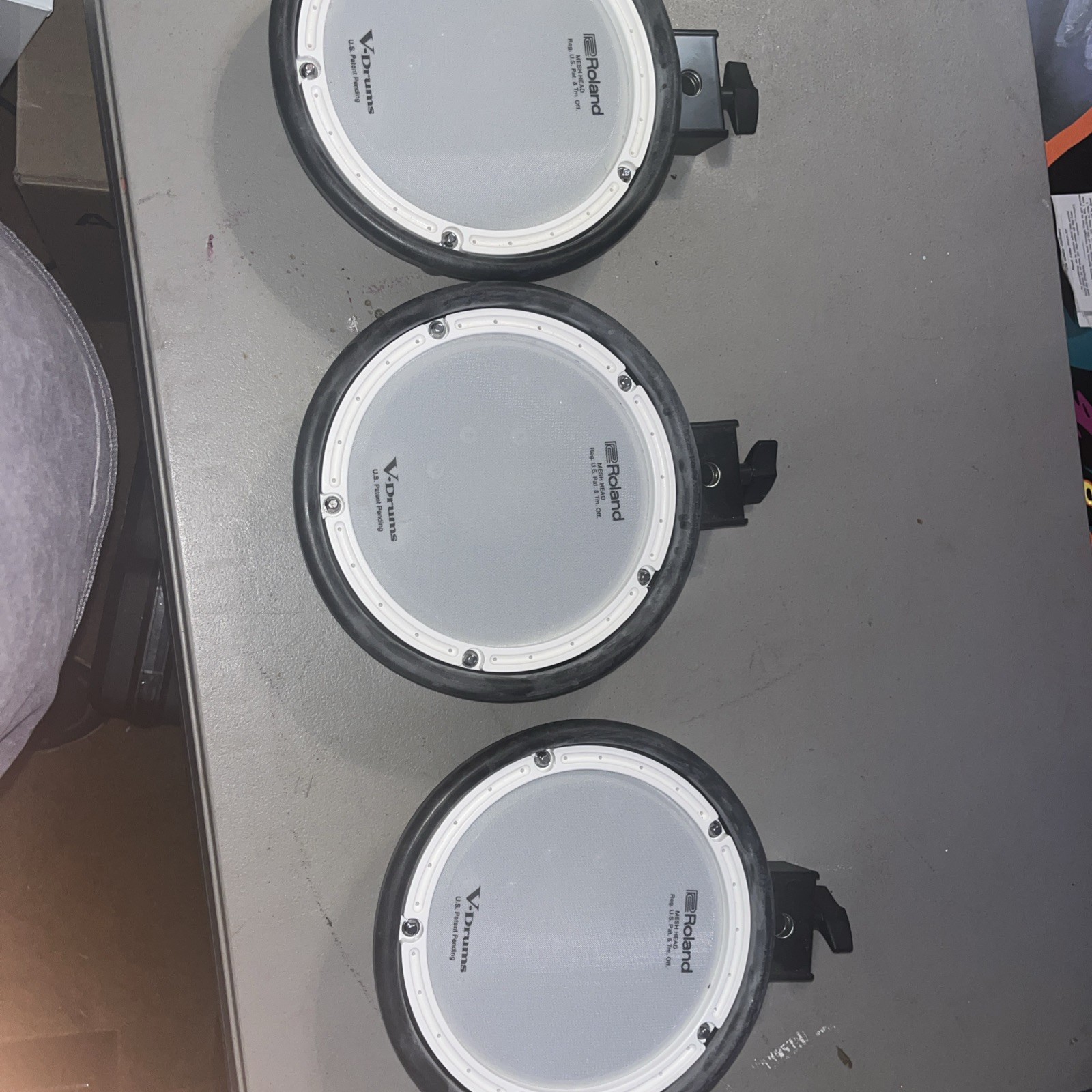 Roland Single Trigger Mesh Head V-Drum Pads 3 Pack 8” Roland OEM