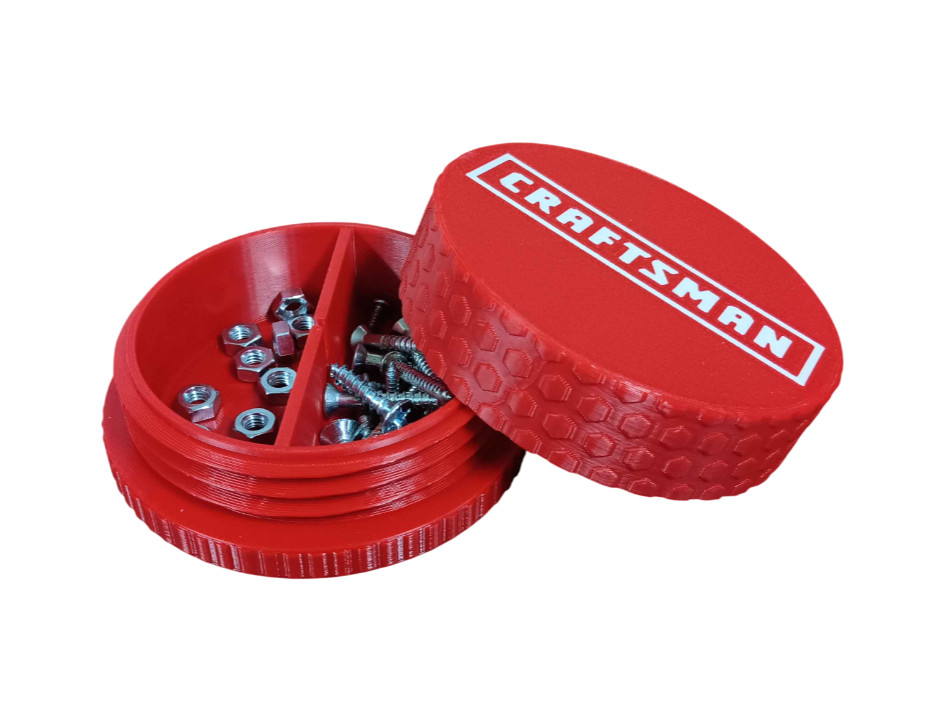 Craftsman Tools Threaded Container – Screw & Parts Heatproof Storage Box