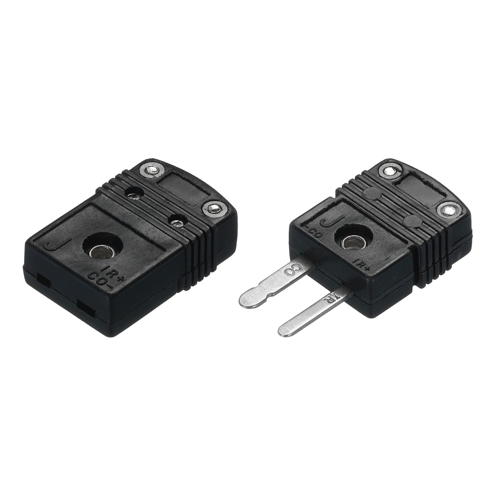 J Type Thermocouple Wire Connectors Female Male Plug Temperature 220°C