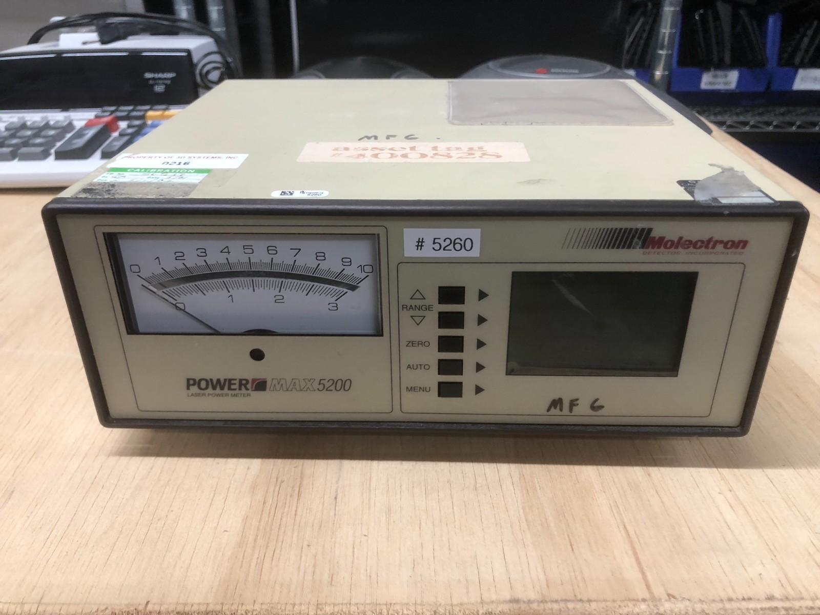 Molectron PowerMax 5200 Laser Power Meter PM5200 Benchtop Controller