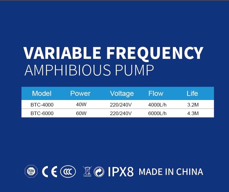 Variable Frequency Amphibious water pump