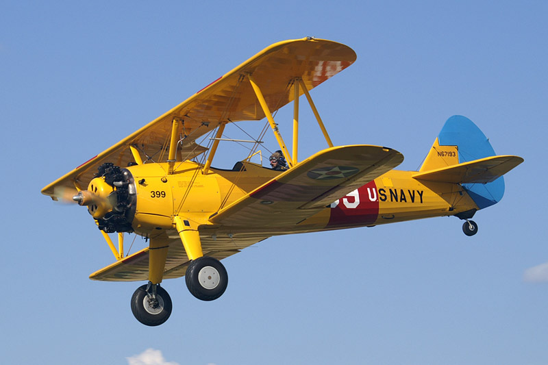 Model Airplane Plans (UC): Stearman PT-17 Scale 41" Wingspan for .45-.60 Engine