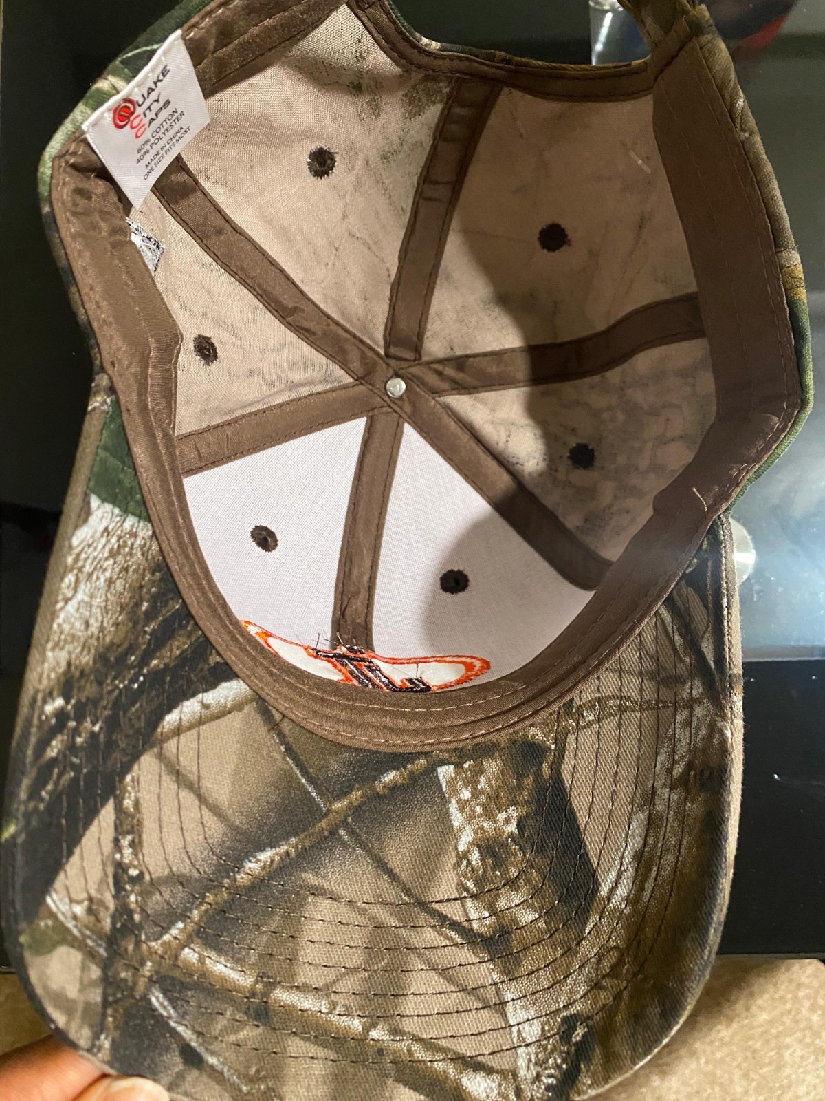 Camouflage Quake city Cotton Ball Cap Adjustable Johnson & Towers Truck