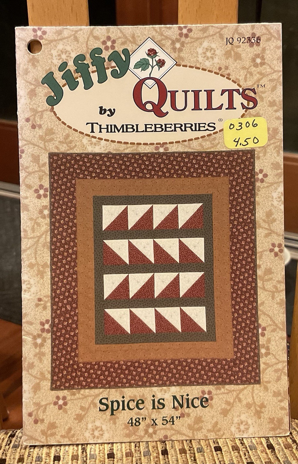 Jiffy Quilts by Thimbleberries "Spice is Nice" Pattern- 48" x 54"