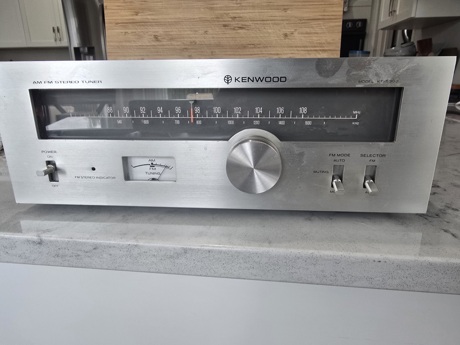 Kenwood KT-5300 AM / FM Stereo Tuner Vintage Fully Tested Functional