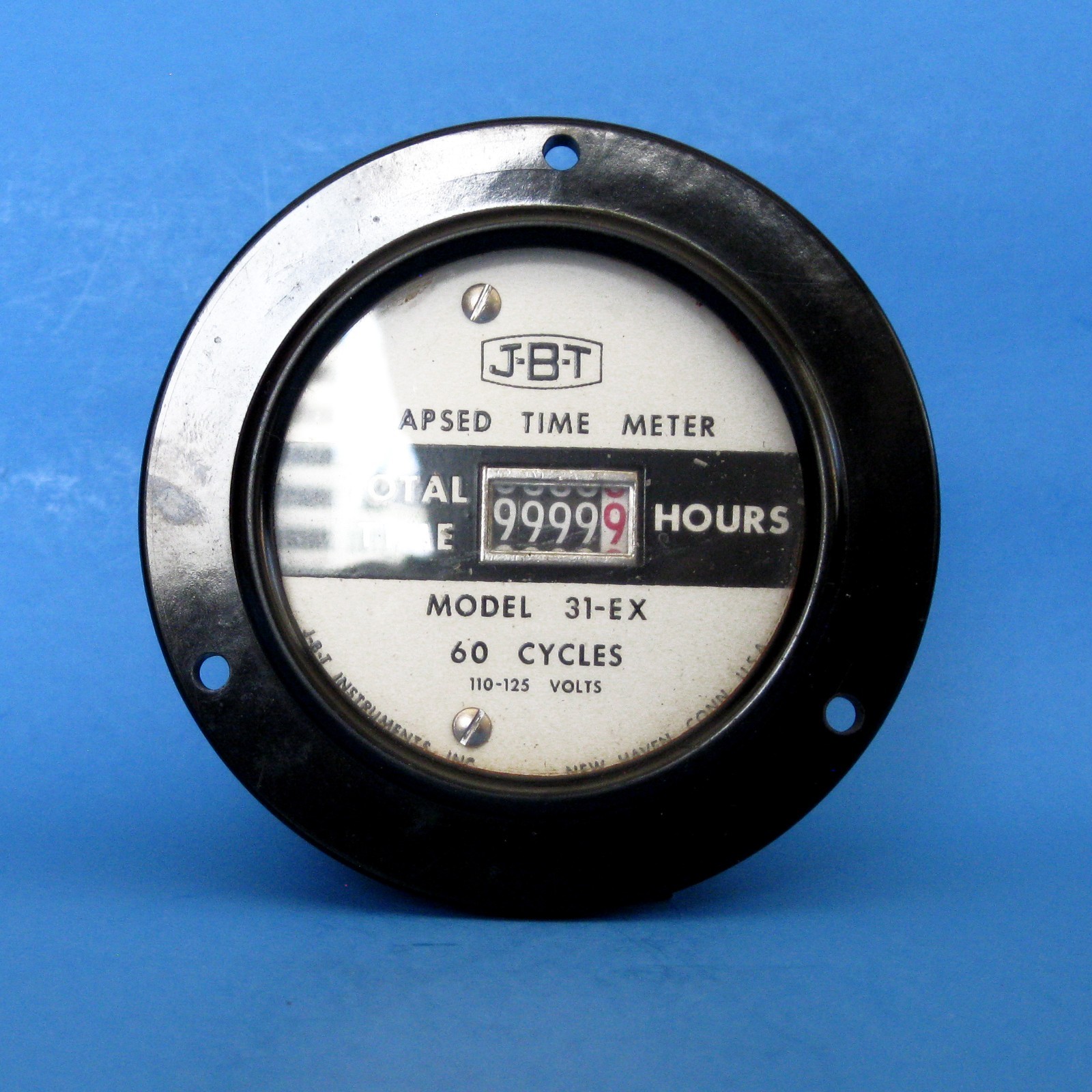 JBT Elapsed Time Meter – Model 31‑EX (Hour Meter) – Looks unused