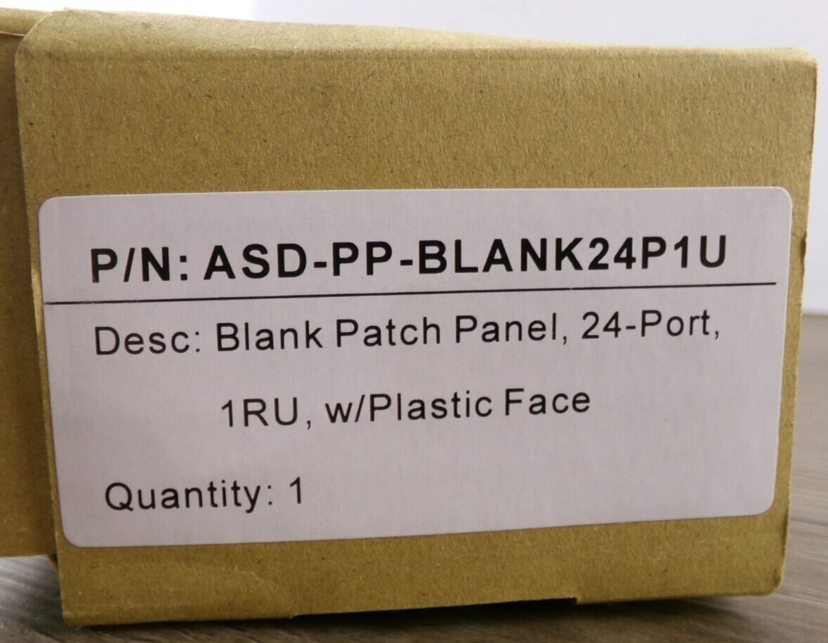 iCAT-ITS 24 Port Patch Panel ASD-PP-BLANK24P1U 1RU S3