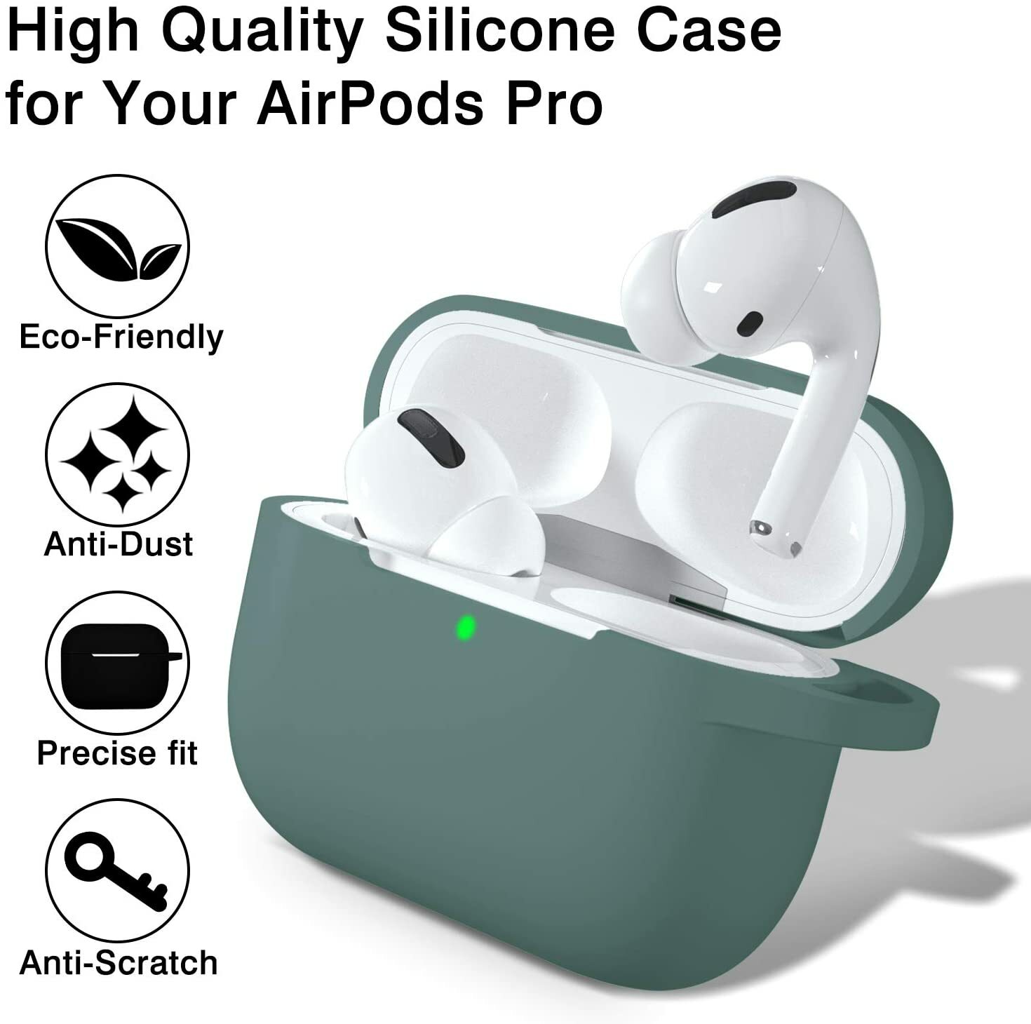 For Apple AirPods PRO Wireless Charging Case Silicone Cover Protective Skin
