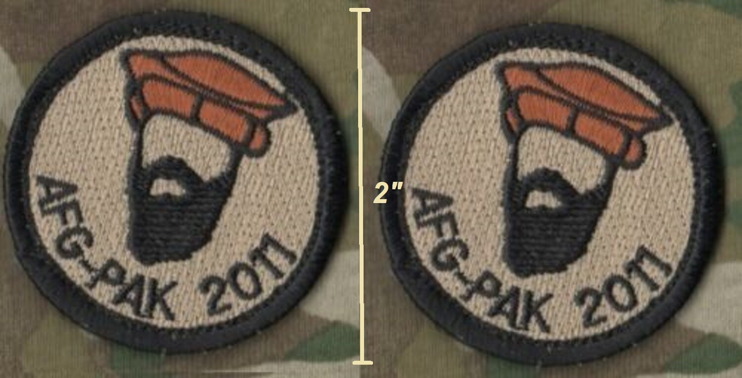 AFGHANISTAN NATIONAL ARMY ANA COMMANDO JSOC SP OPS vêlkrö 2" 2-TAB: AFG-PAK 2011