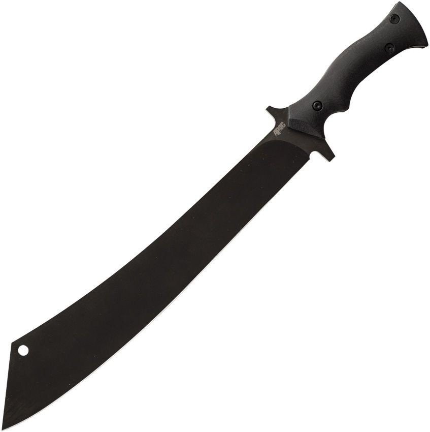 APOC Chop House Fixed Blade Knife Black G10 Handle 9260 Steel Blade - KD35530