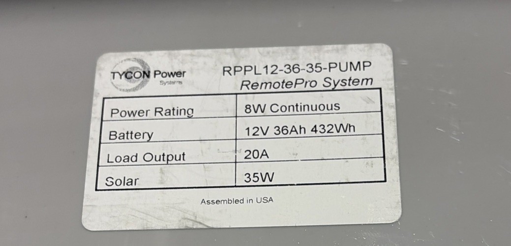 TYCON Systems RPPL12-36-35-PUMP (PANEL ONLY)