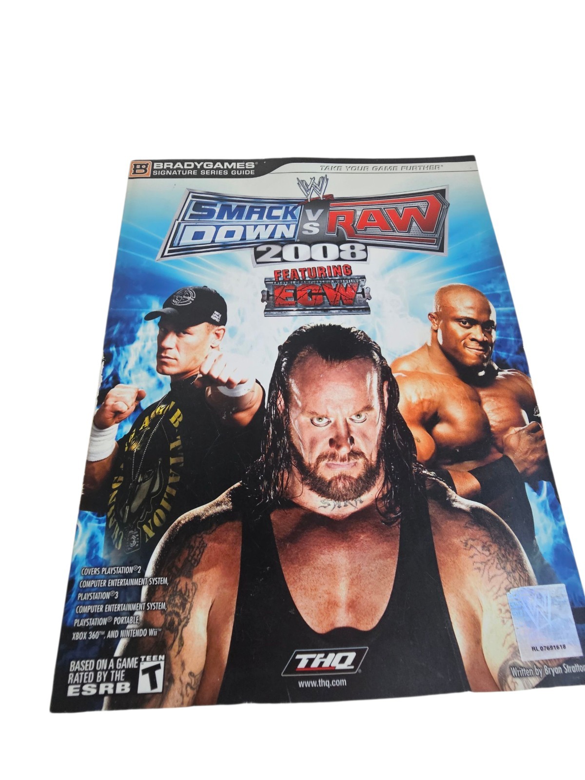 WWE Smackdown Vs Raw 2008 Brady Games Official Strategy Guide