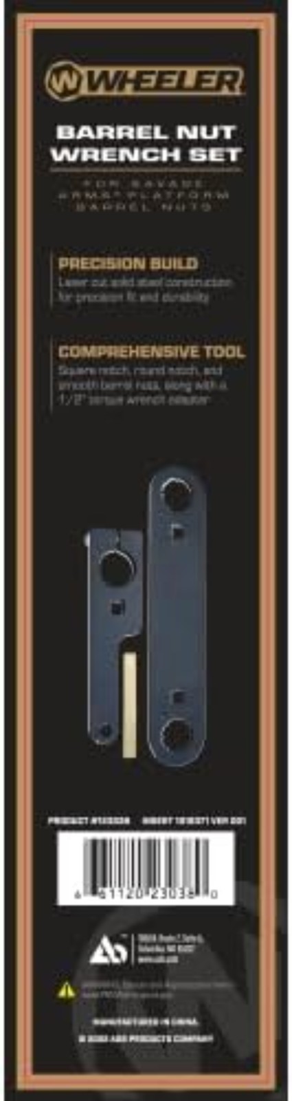 Wheeler Savage Barrel Wrench - Installation Tool