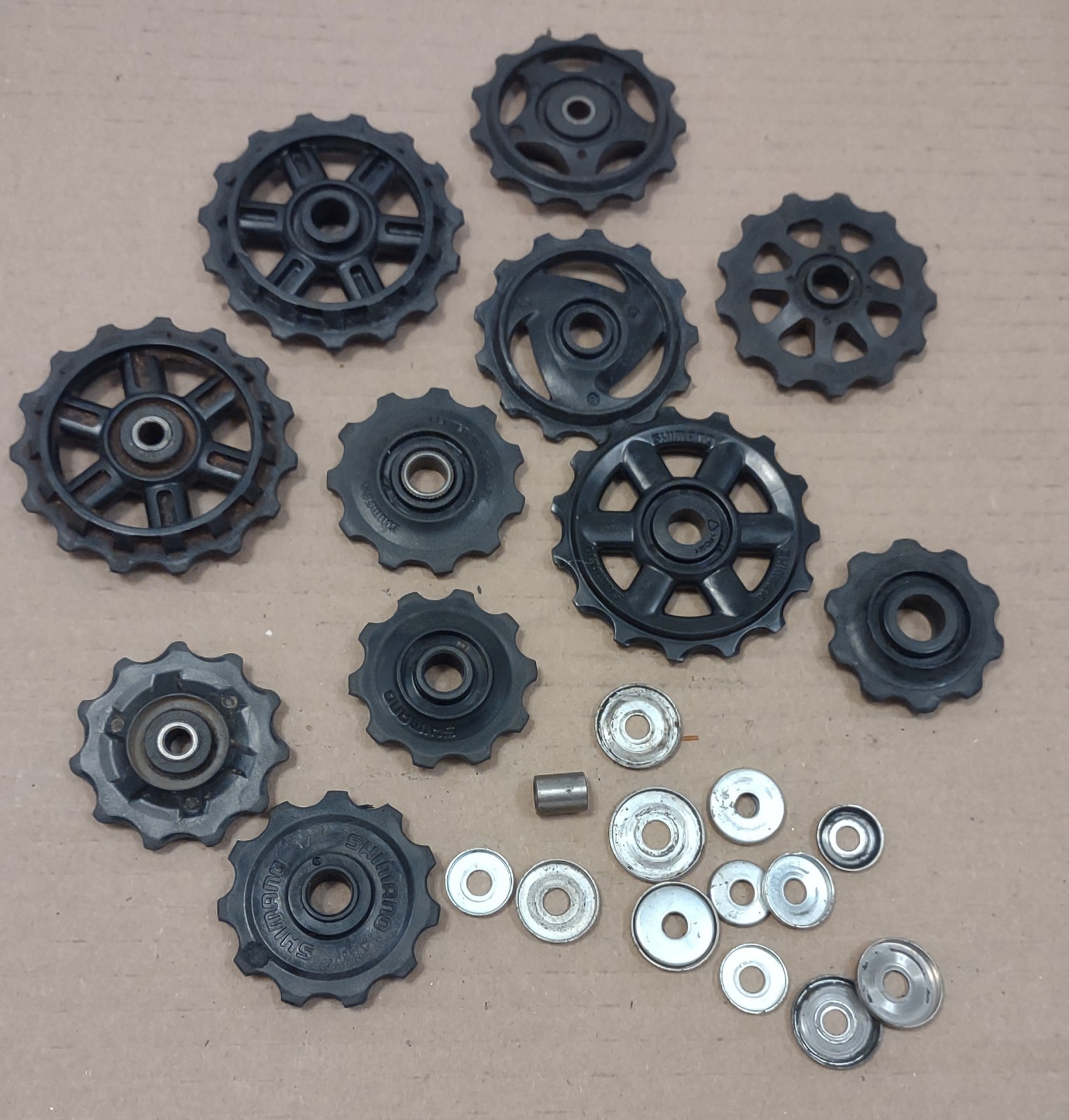 Bike Vintage Old BIcycle Rear Derailleur Pulley Wheels