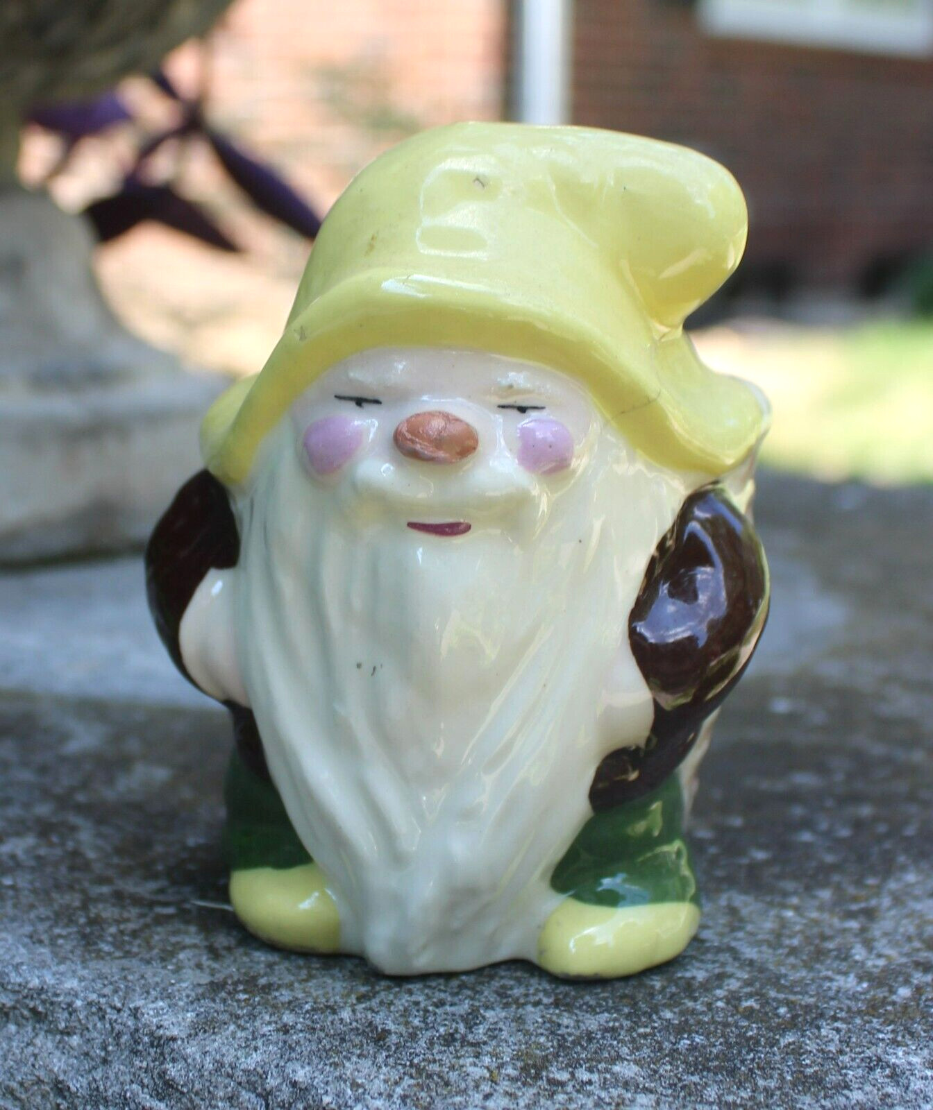 Vintage MCM S B M Calif Pottery Forest Gnome / Elf Planter