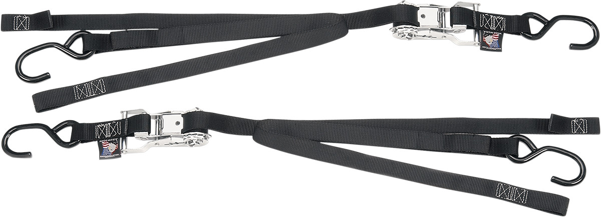 POWERTYE MFG. Ratchet Tie-Down - 1" x 6-1/2' - Black 33722