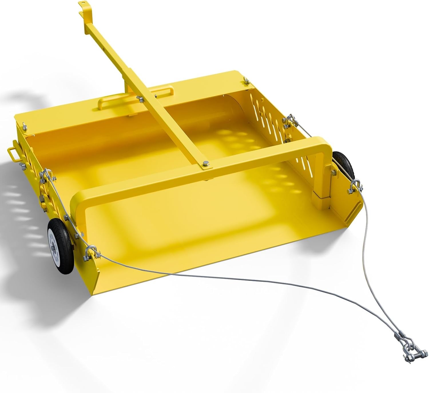 2-in-1 Horse Paddock Cleaner & Tow-Behind Manure Scoop for Pastures Easy Cleanup