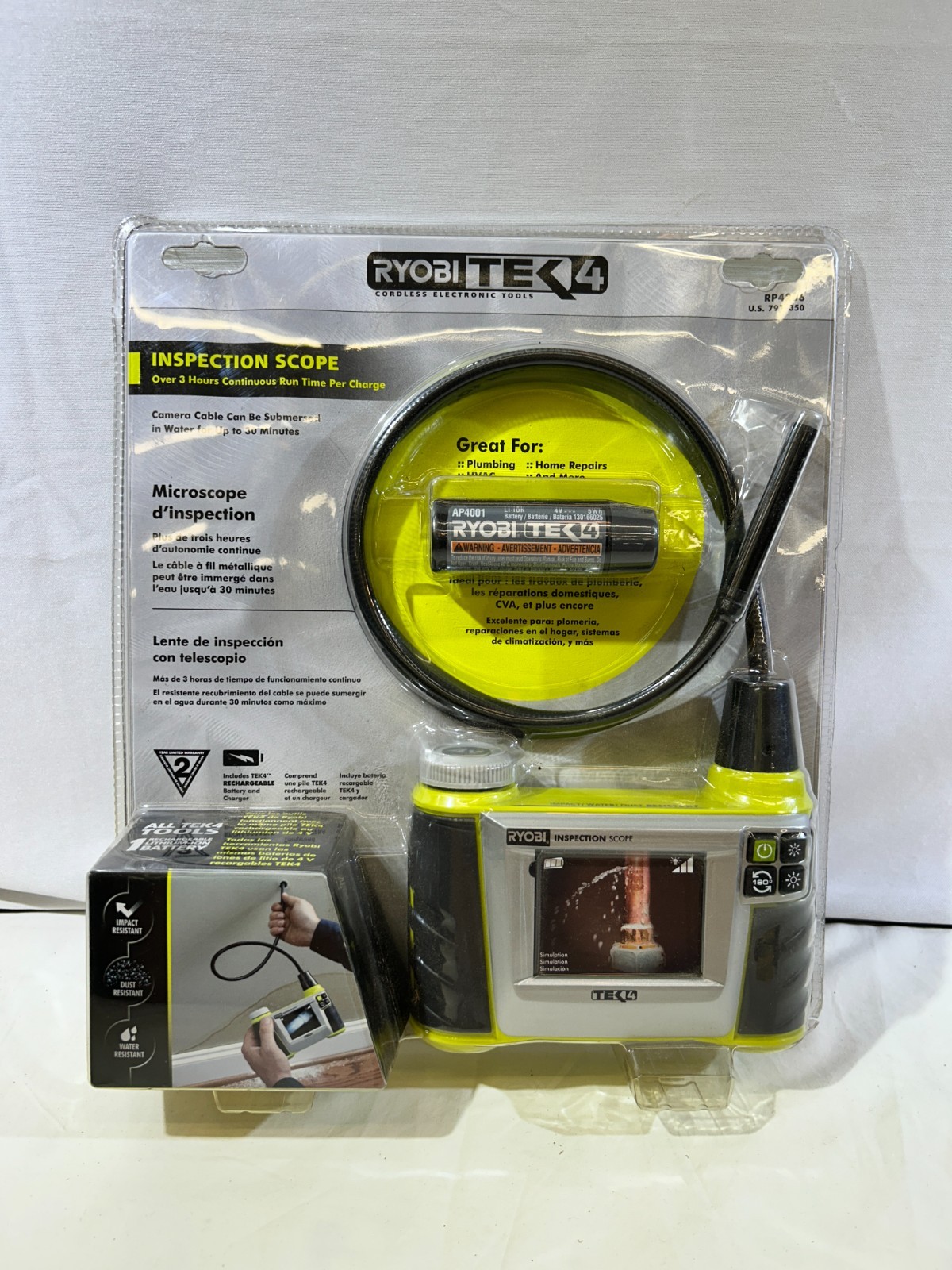 Ryobi Tek4 Digital Inspection Scope Camera RP4206 NEW & Sealed!