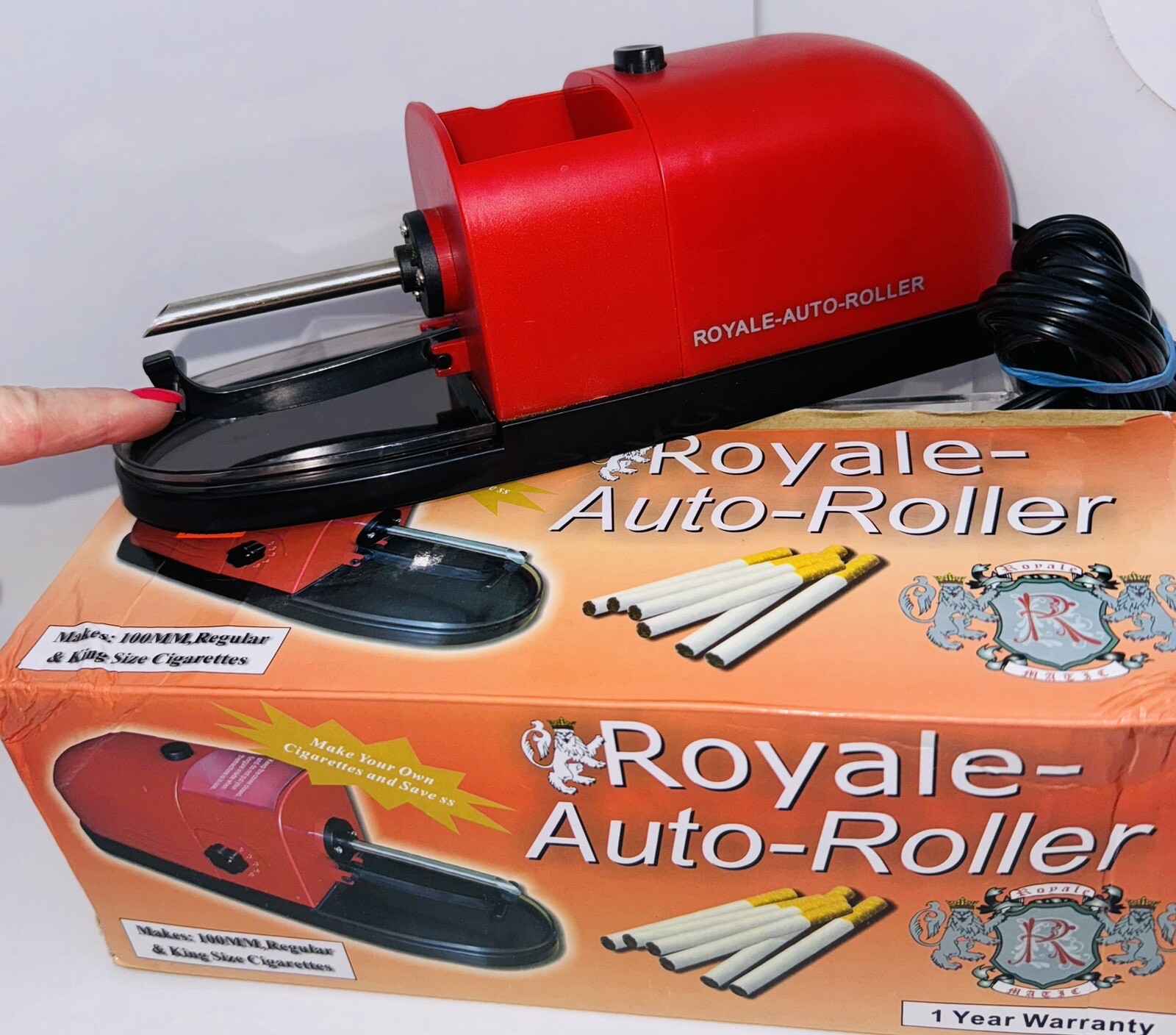 Electric Cigarette Machine Easy Rolling Filling Makes King Size & Regular Size