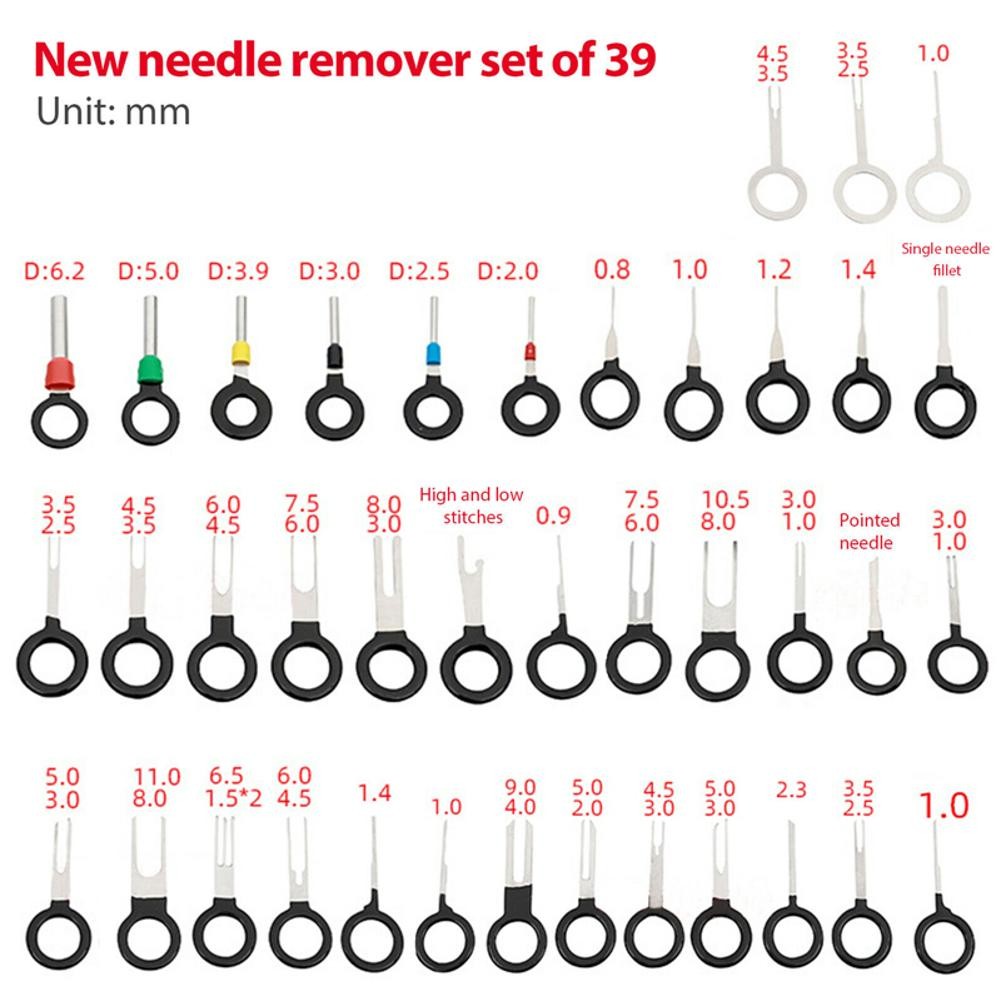 39PCS Wire Terminal Removal Tool Car Electrical Wiring Crimp Connector Pin