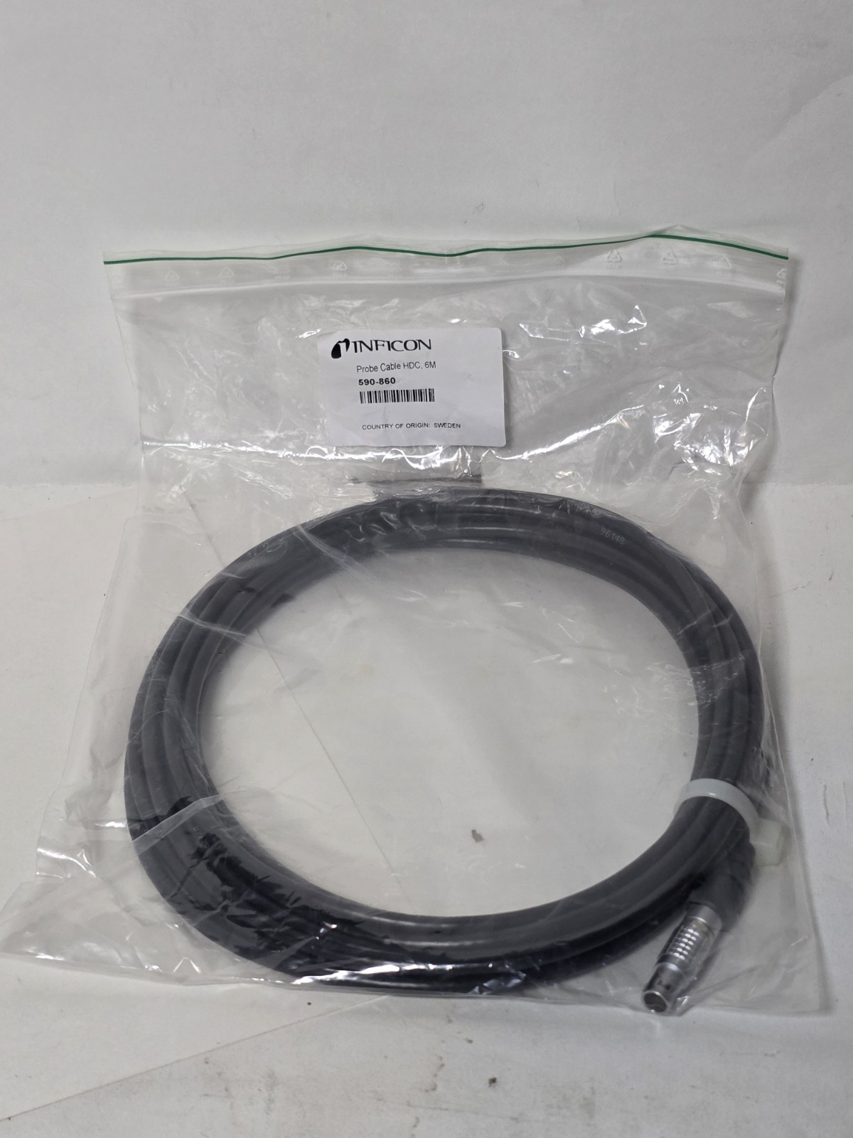 INFICON 590-860 Probe Cable HDC, 6M (Heavy-Duty Extension Cable for Leaks)  NEW!