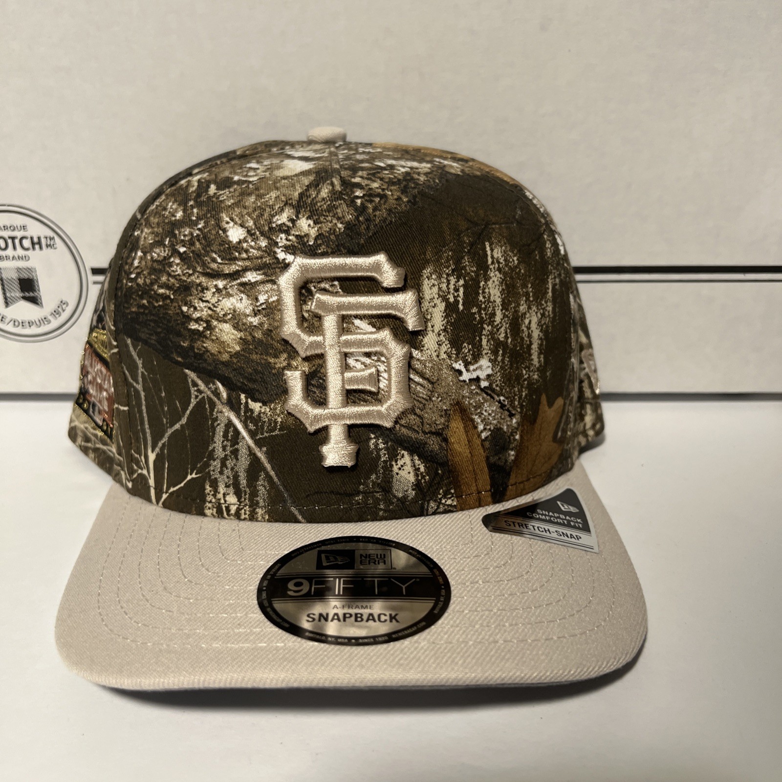 New Era SF Giants ASG Patch REAL TREE CAMO 9FIFTY A-Frame Snapback Hat