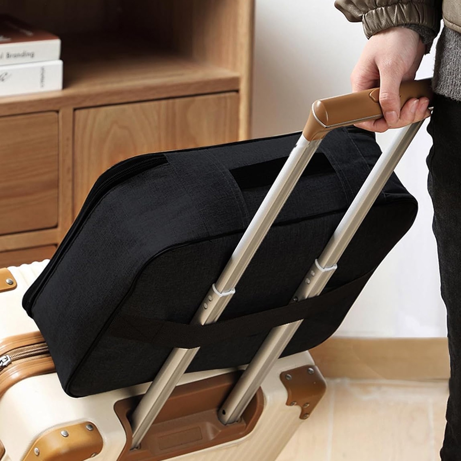 Fire Proof Waterproof Document Box with Lock File Storage Organizer Box Safe Bag