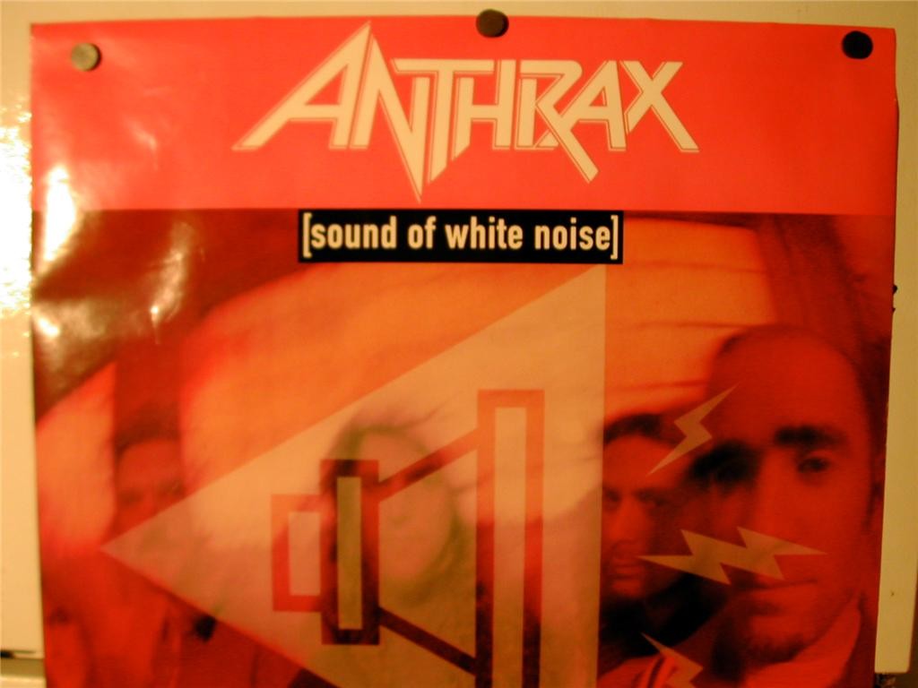 Anthrax Sound of White Noise 1993 Vintage Music Poster RARE!