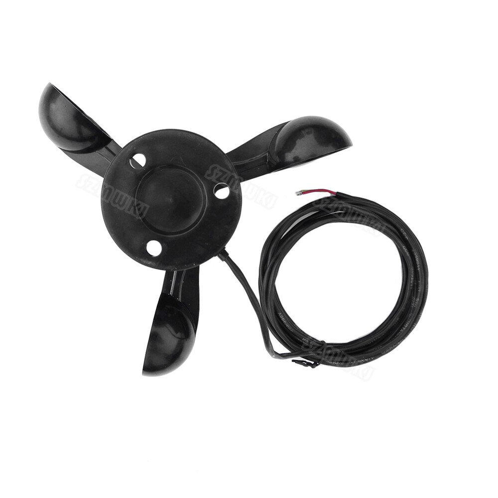 0-5V Black Voltage Output Wind Speed Sensor 3 Cups Polycarbonate Anemometer CL