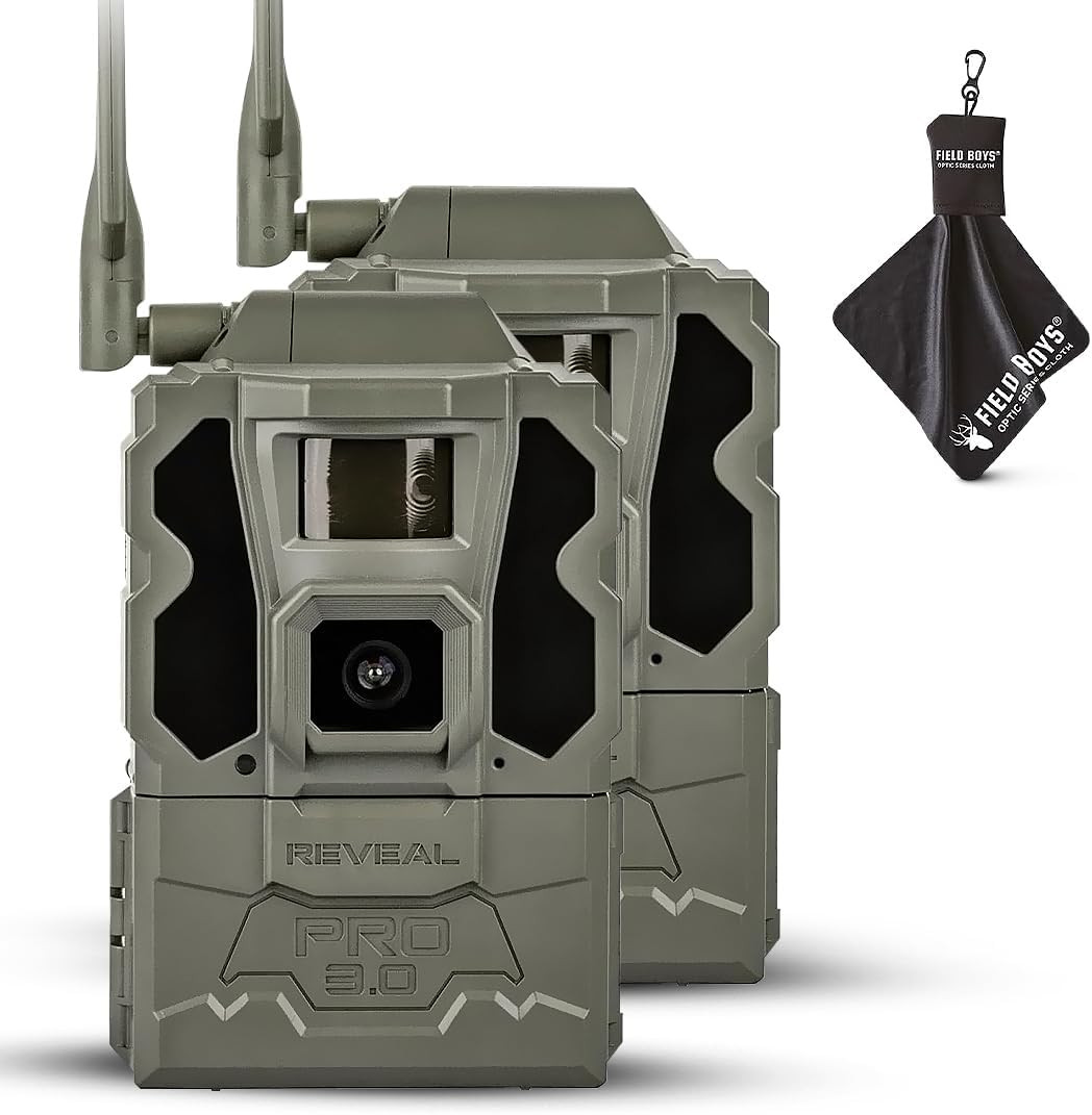 Reveal Pro 3.0 Cellular Trail Camera - HD Photos, Wi-Fi, No-Glow IR, 2PK