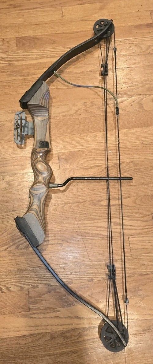 Vintage Browning X-Cellerator III ATRIB Wood Compound Bow Adjustable Draw RH