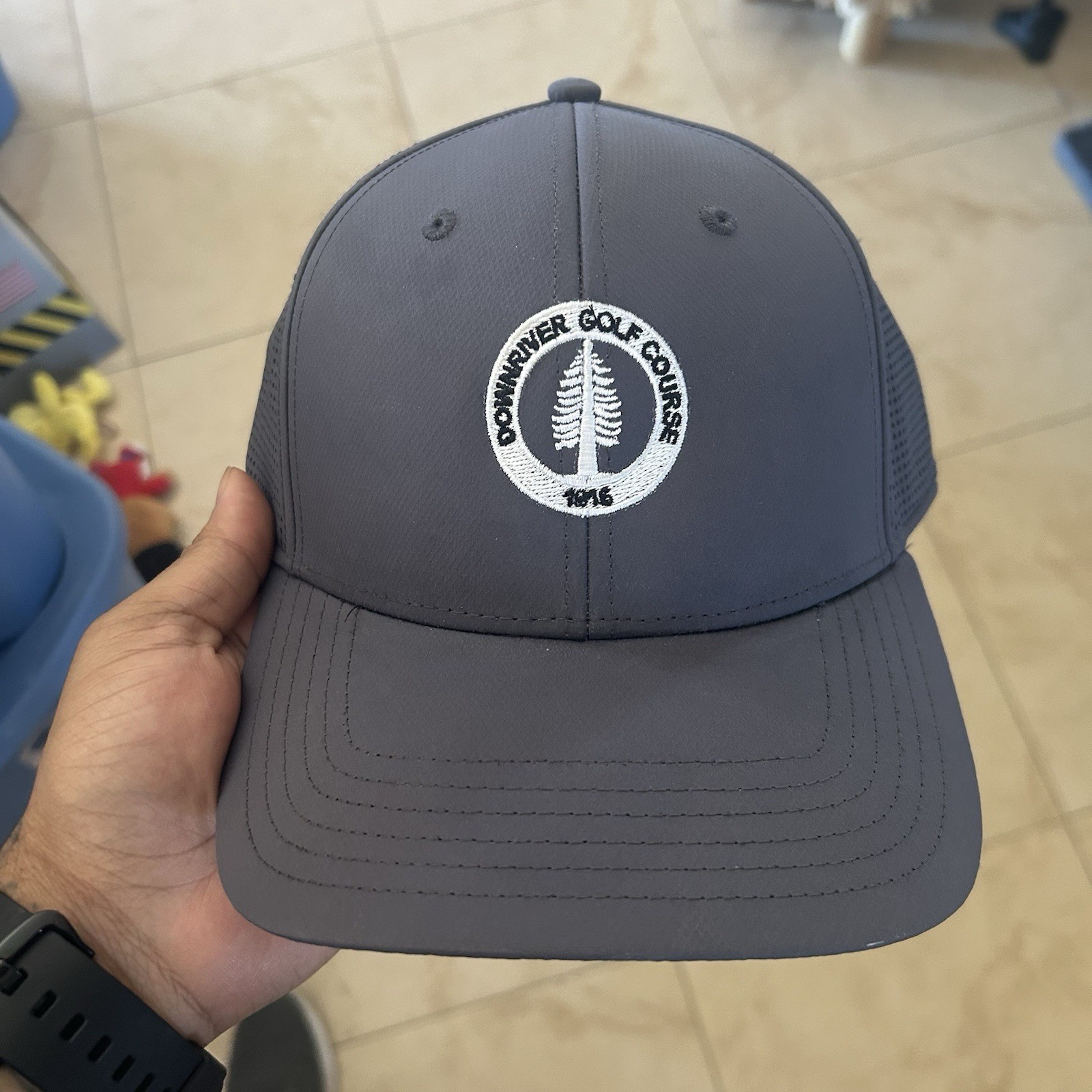 Downriver Golf Country Club Golf Course Adjustable Hat StrapBack