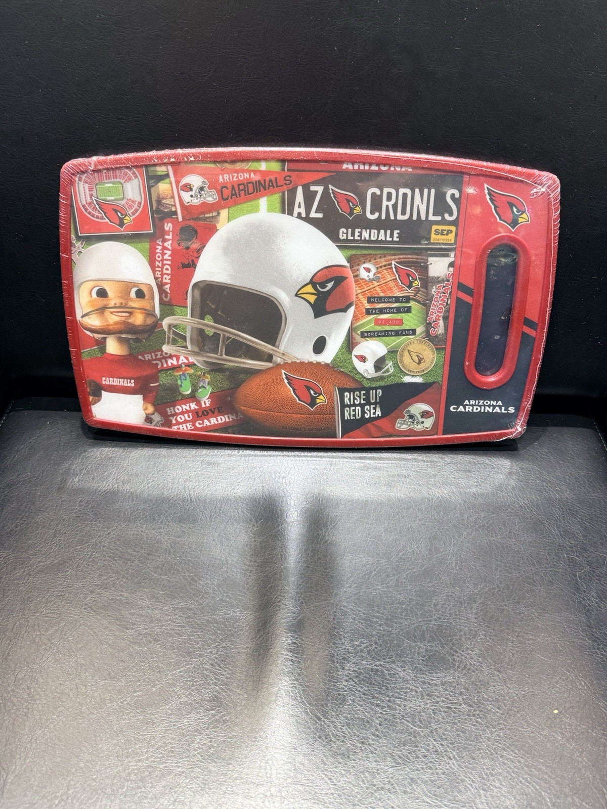 Arizona Cardinals NFL Cutting Board 14.5” x 9” Double Sided Football Field
