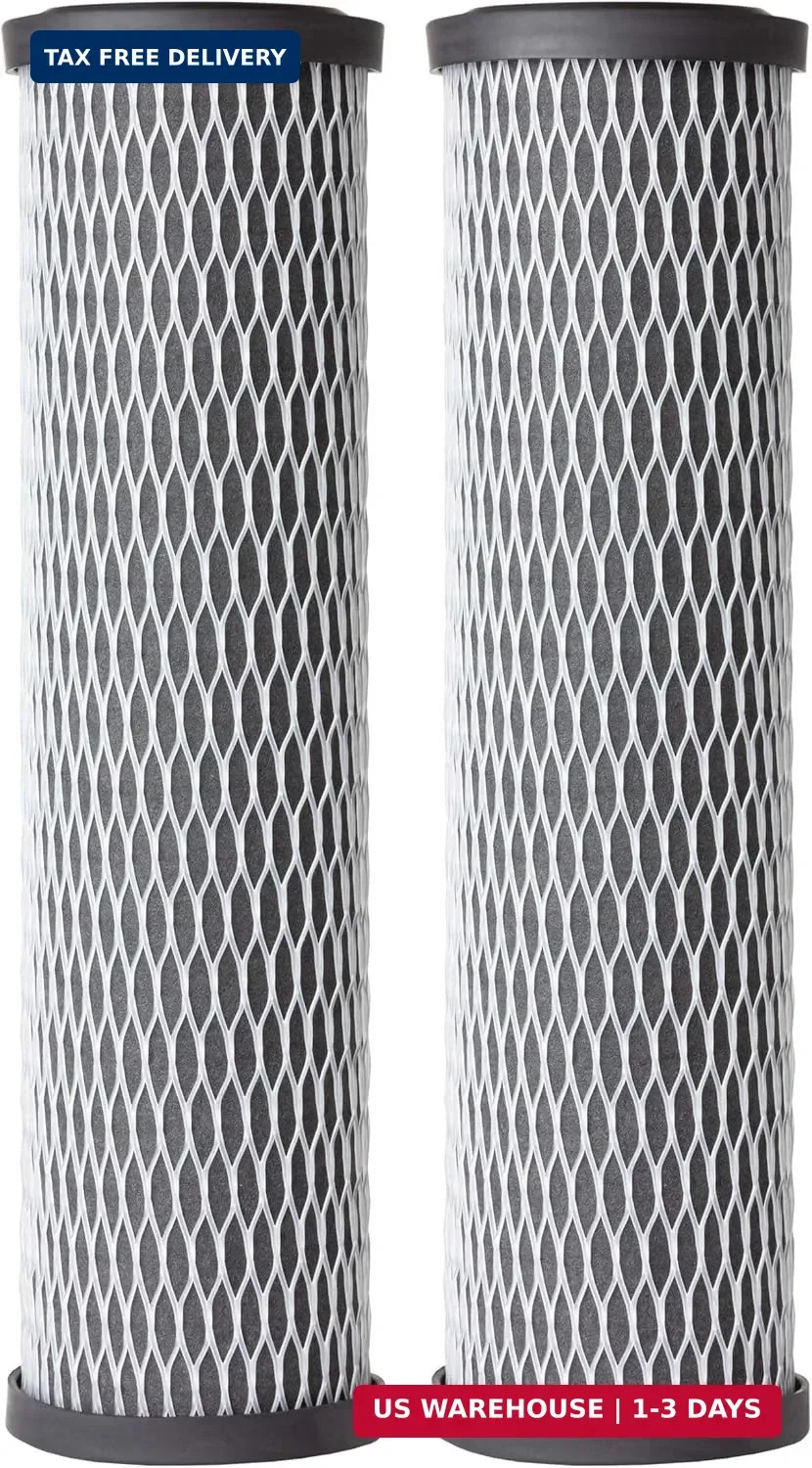 2.5"x10" 5 Micron Carbon Wrap Sediment Water Filter Replacement Cartridge - 2 Pa
