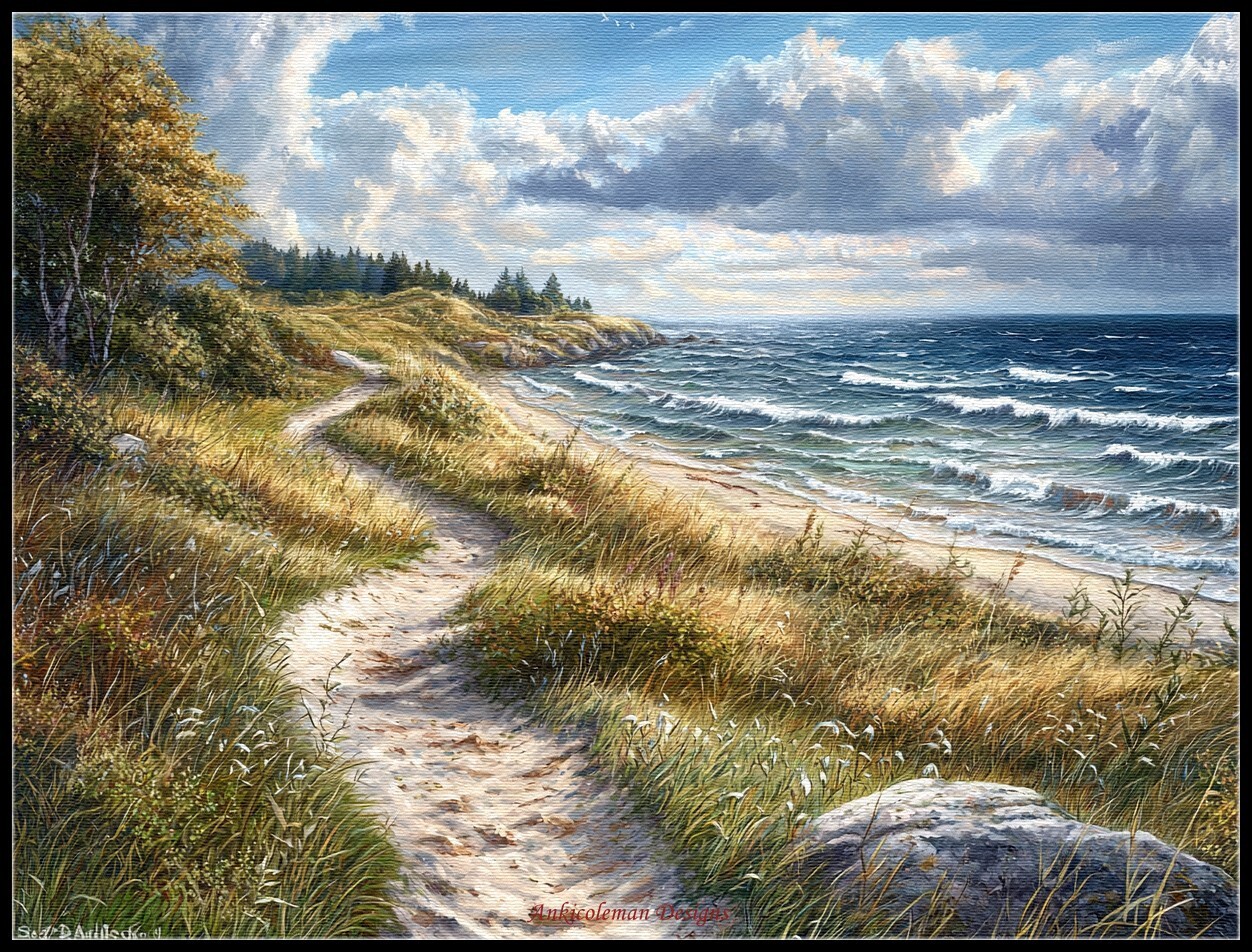 Sea Breeze Trail 2 - Chart Counted Cross Stitch Patterns Needlework DMC Color